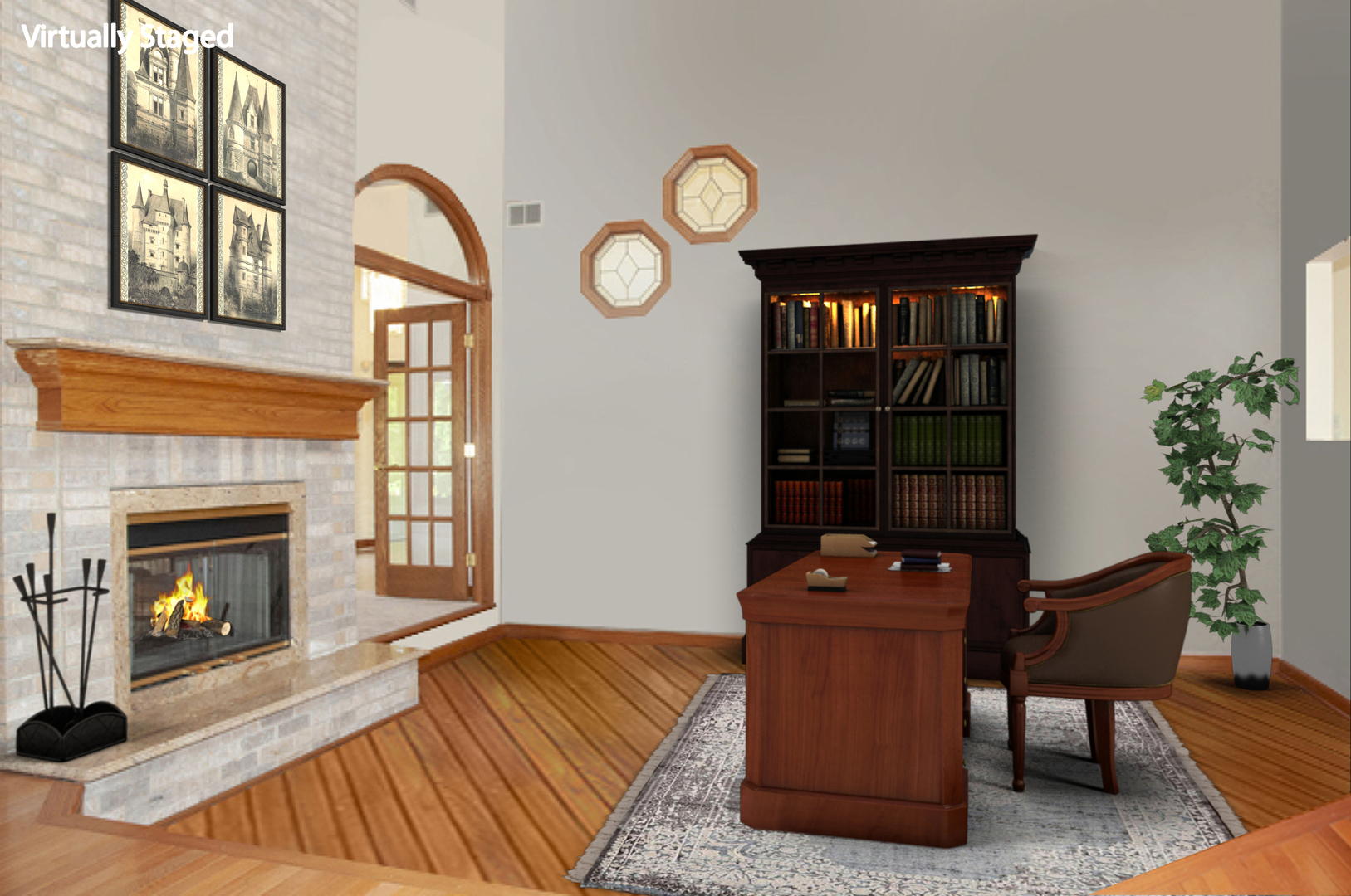 201 East Army Trail Road Bartlett, IL 60103 - Photo 35 of 59 a living room with furniture a window and fireplace