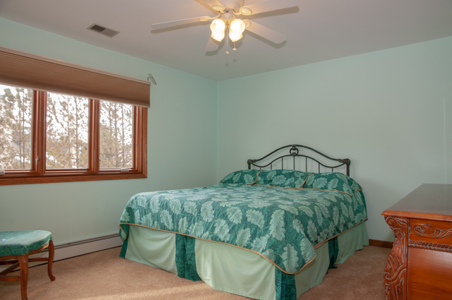201 East Army Trail Road Bartlett, IL 60103 - Photo 42 of 59 a bedroom with a bed window and a chandelier