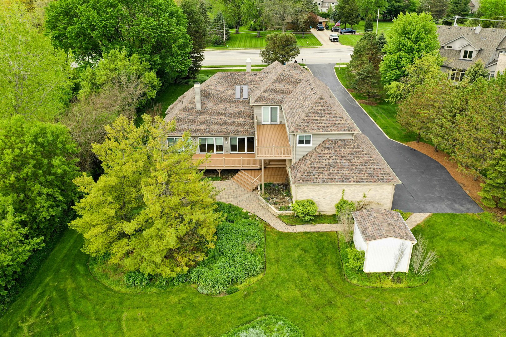 201 East Army Trail Road Bartlett, IL 60103 - Photo 57 of 59 an aerial view of a house with swimming pool and big yard