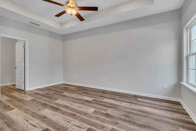 wooden floor in an empty room
