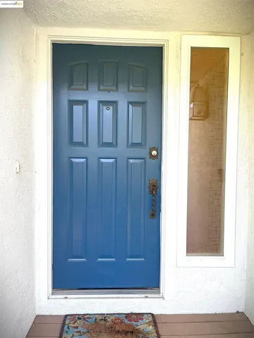 a view of front door