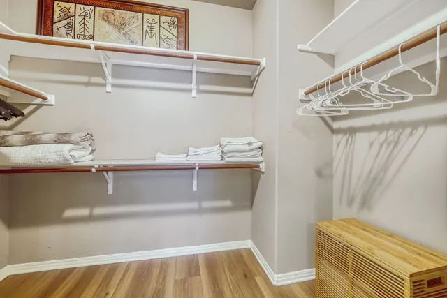 a view of a wooden fence