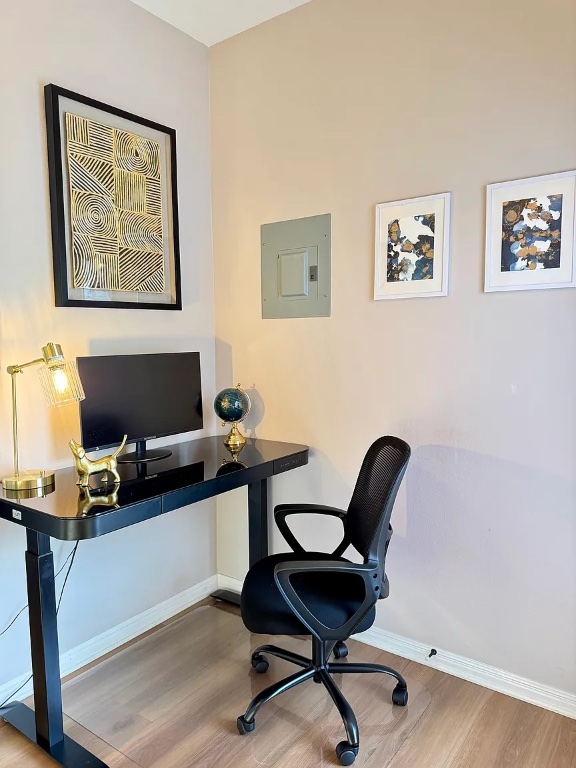 1009 Taulbee Lane, Unit H Austin, TX 78757 - Photo 6 of 17 a view of a workspace with a workspace