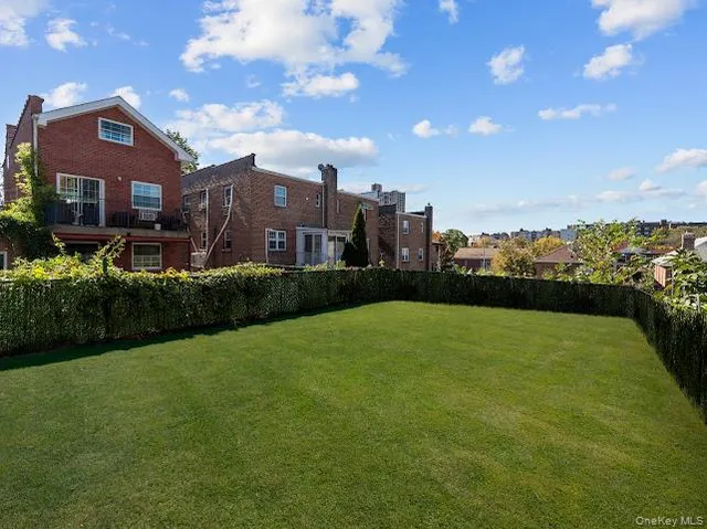 a view of a big room with a big yard and a large tree