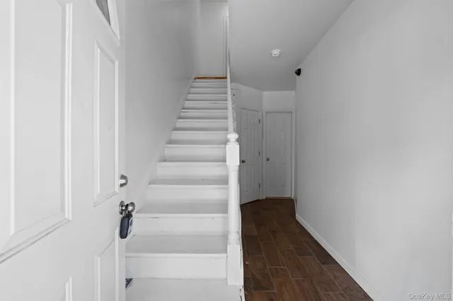 a view of entryway with stairs