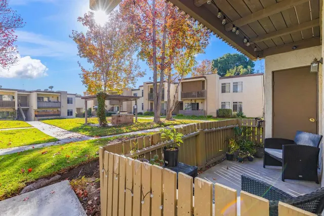 a view of outdoor space and swimming pool