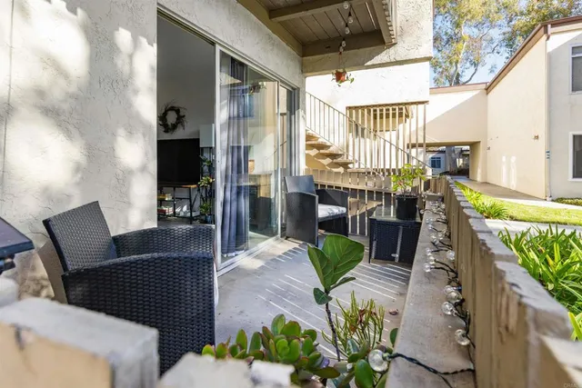 a view of balcony and patio