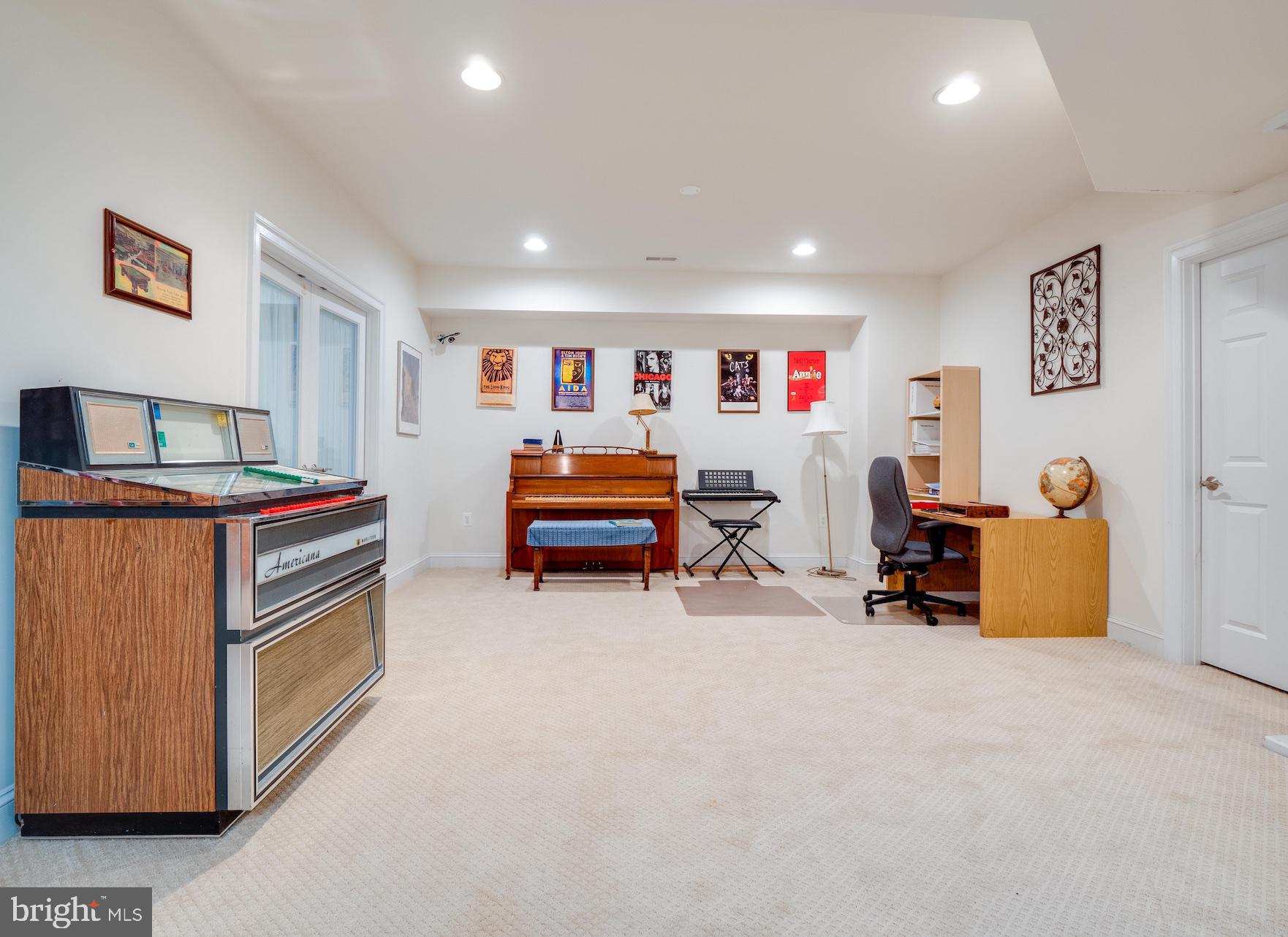 2015 Woodford Road Vienna, VA 22182 - Photo 57 of 73 Basement Entertainment Room