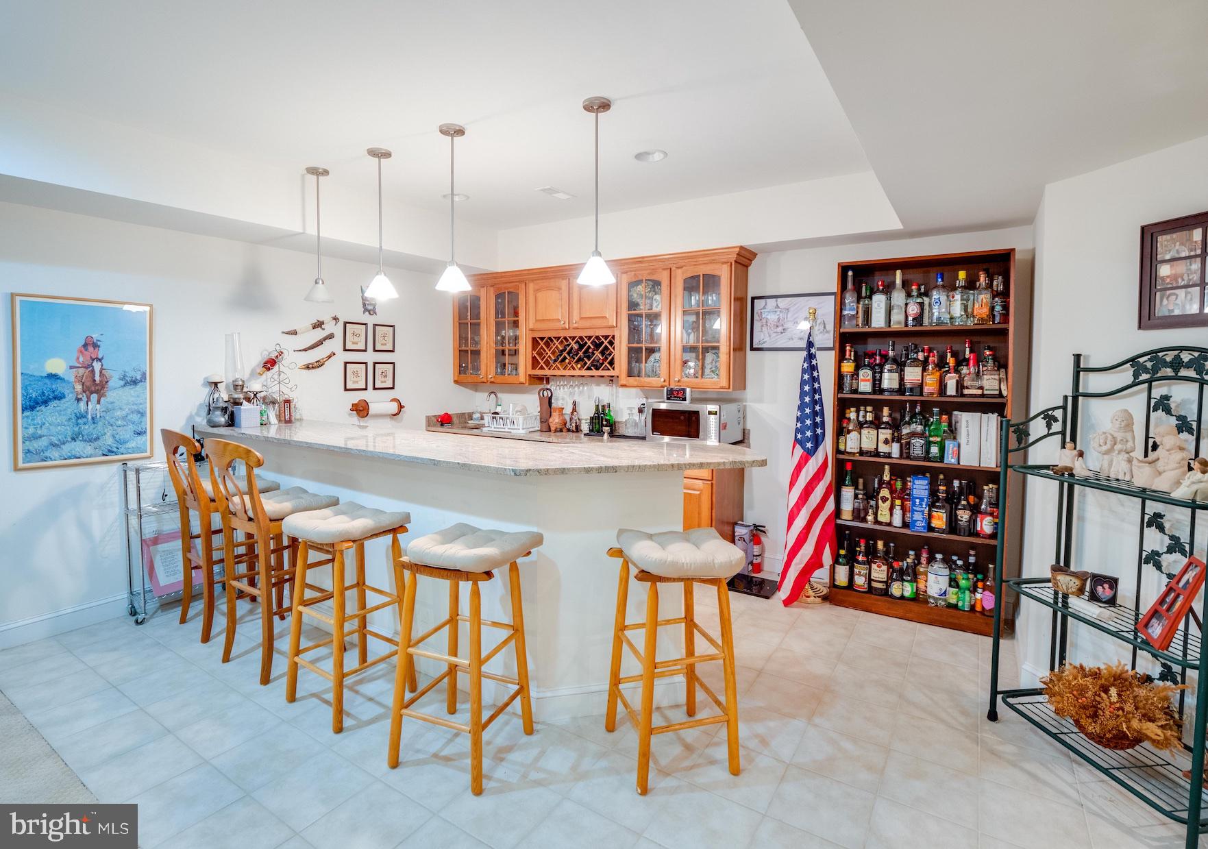 2015 Woodford Road Vienna, VA 22182 - Photo 58 of 73 Basement Wet Bar Area