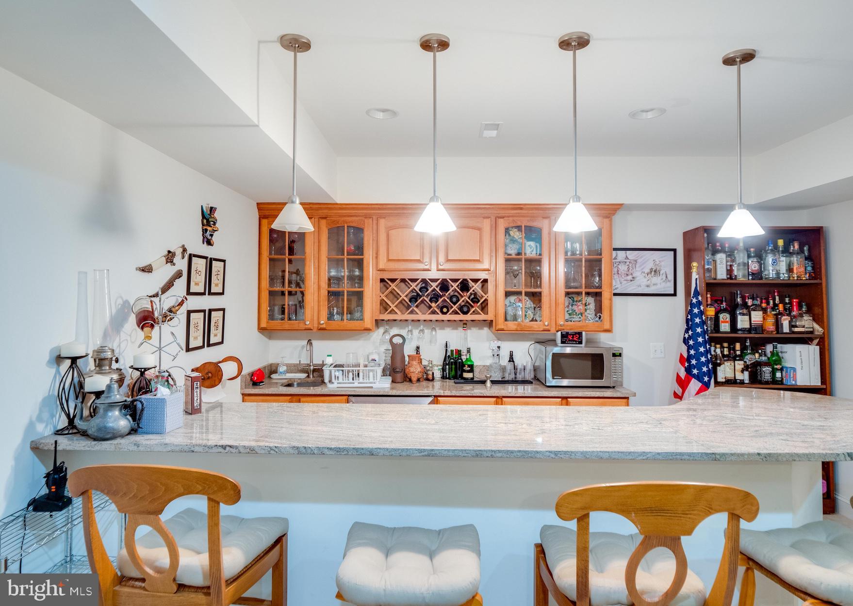 2015 Woodford Road Vienna, VA 22182 - Photo 59 of 73 Basement Wet Bar Area