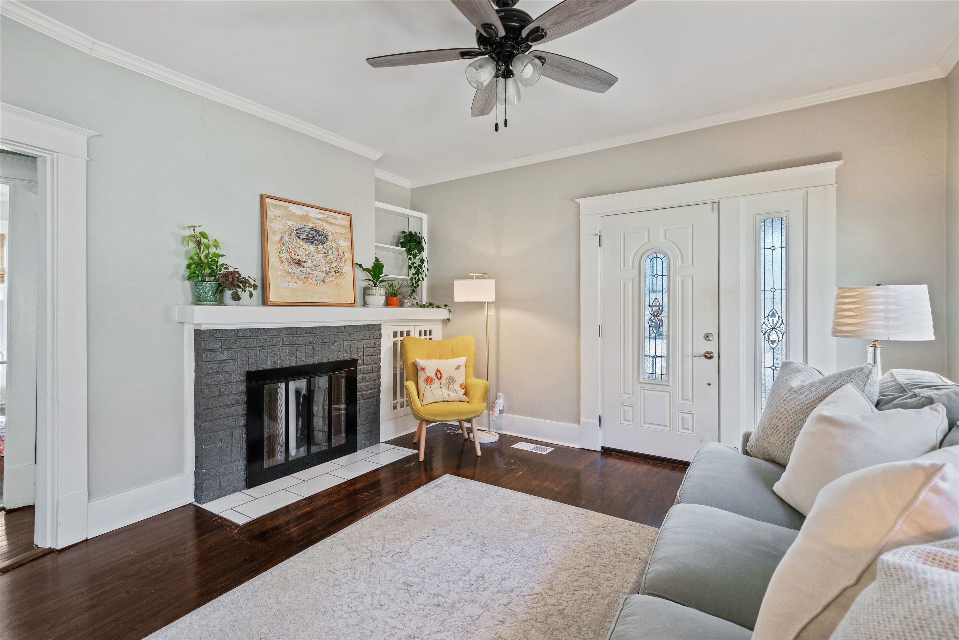 1893 Felix Avenue Memphis, TN 38114 - Photo 3 of 25 a living room with furniture and a fireplace