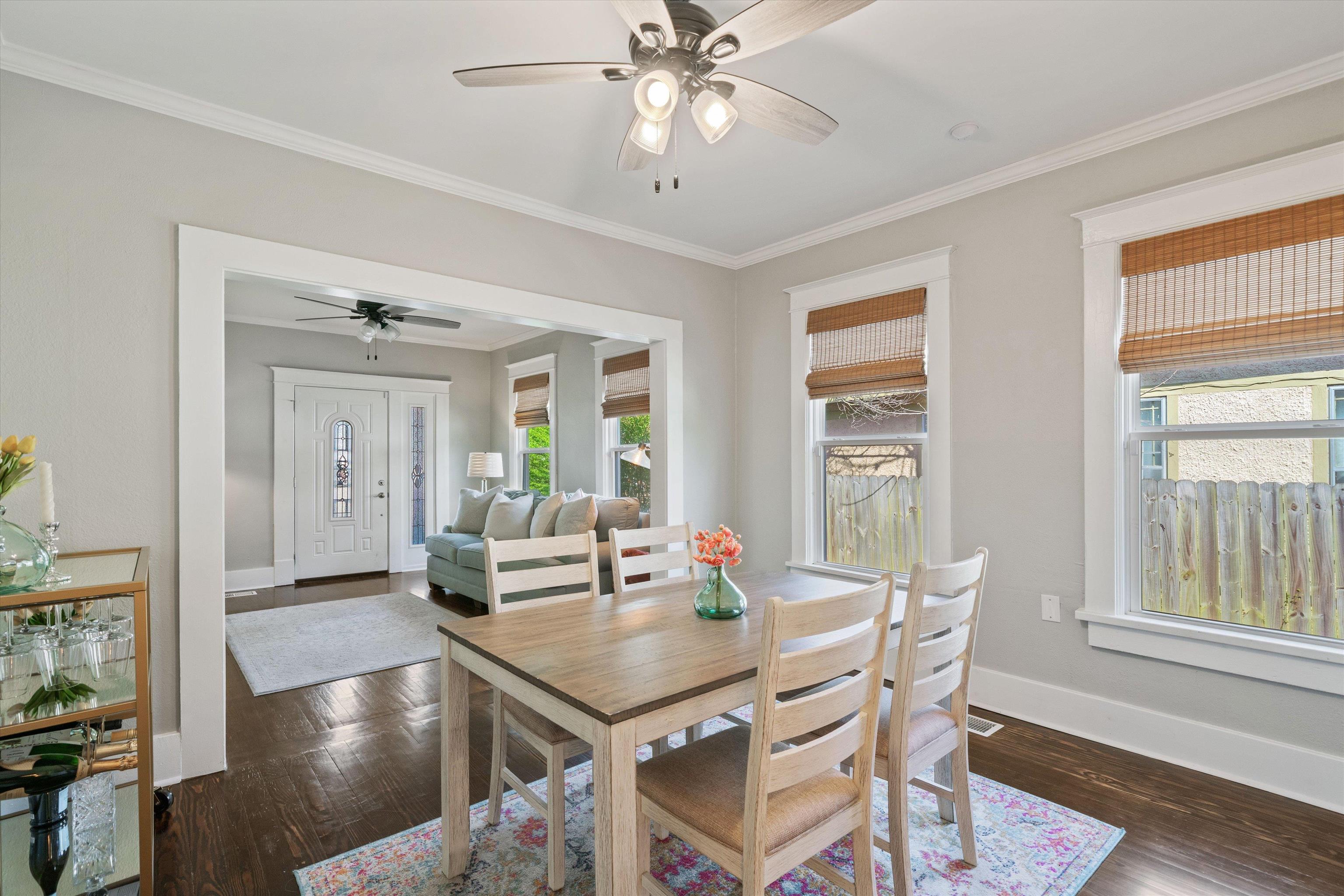 1893 Felix Avenue Memphis, TN 38114 - Photo 6 of 25 a view of a dining room with furniture window and wooden floor
