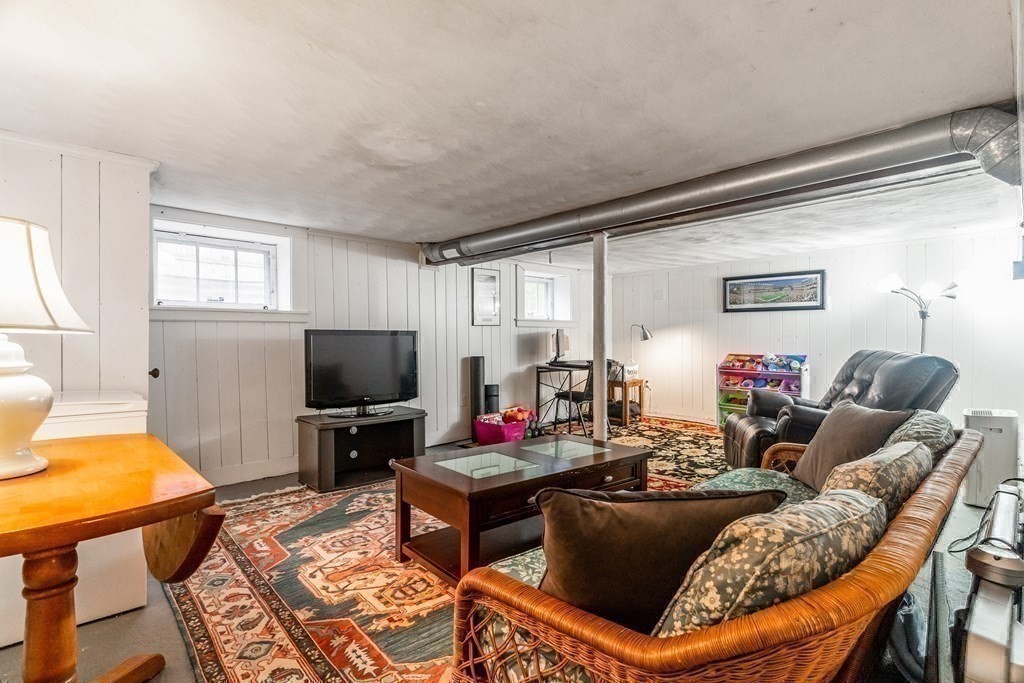 22 Sumner Street Dedham, MA 02026 - Photo 35 of 39 a living room with furniture and a flat screen tv