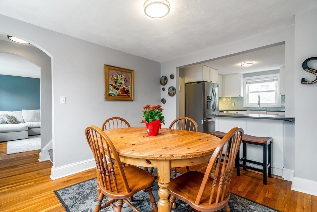 22 Sumner Street Dedham, MA 02026 - Photo 8 of 39 a dining room with furniture and wooden floor