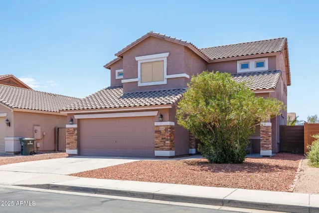 a front view of a house