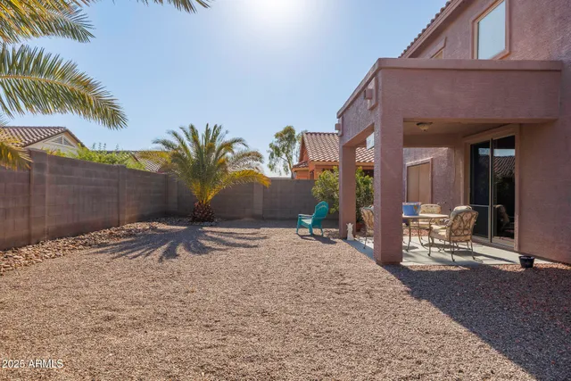 a house view with a outdoor space