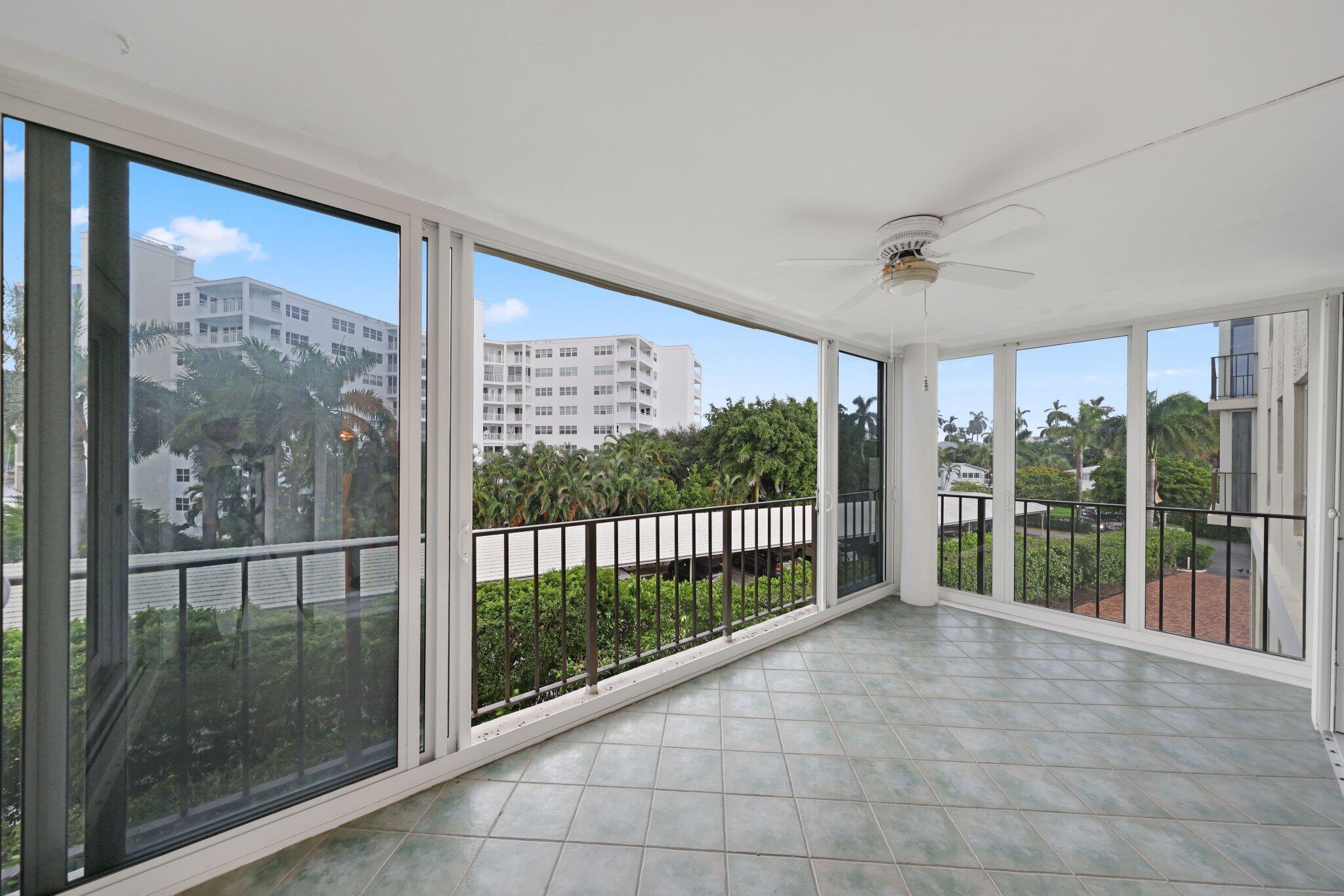 50 E Road, Unit 3C Delray Beach, FL 33483 - Photo 14 of 39 Balcony with Impact Glass
