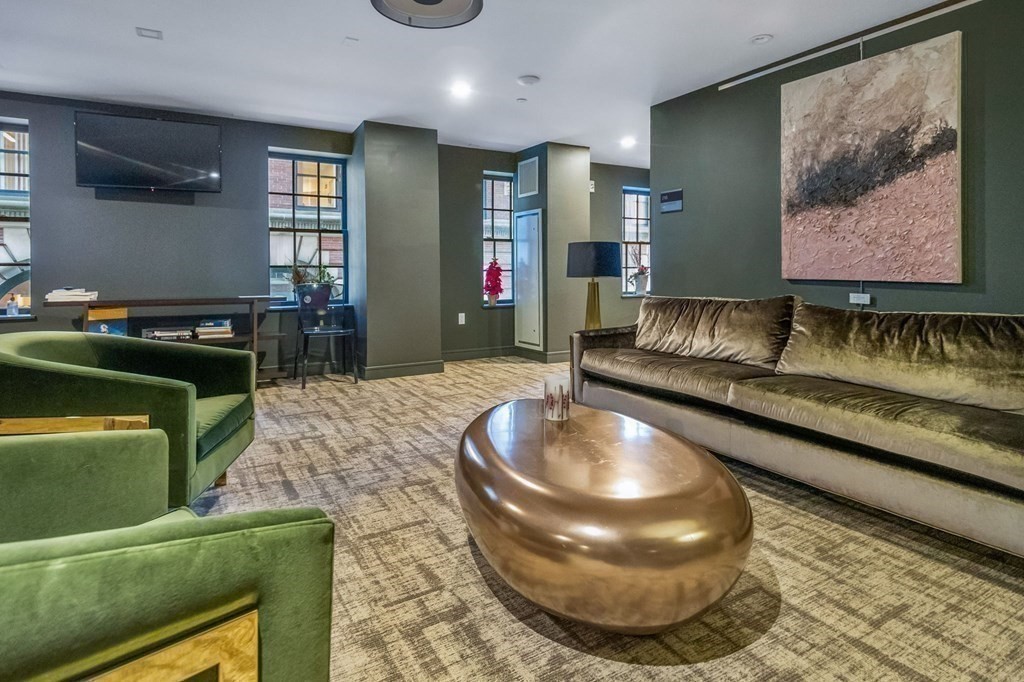 110 Broad Street, Unit 501 Boston, MA 02110 - Photo 35 of 41 a living room with furniture and a rug