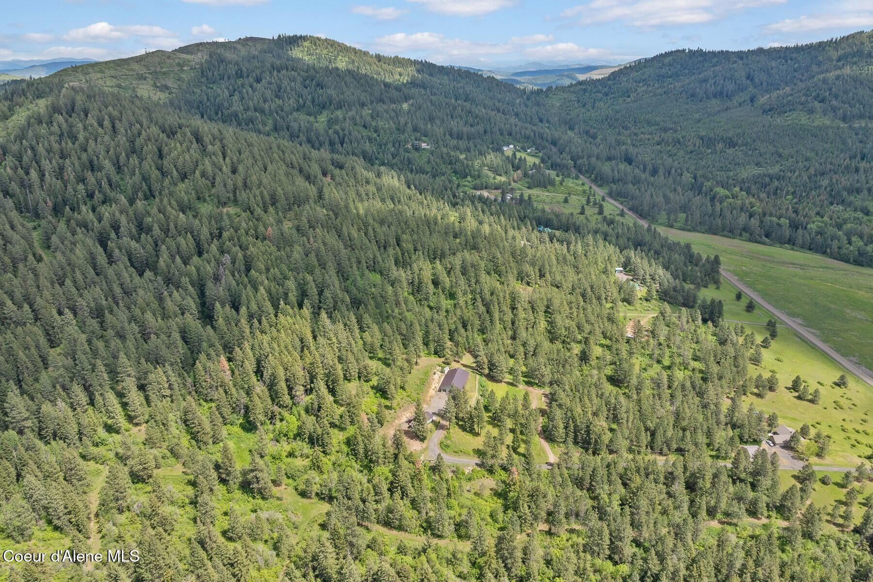 16003 Benewah Creek Road St. Maries, ID 83861 - Photo 36 of 45 Aerial Mountain Forest View