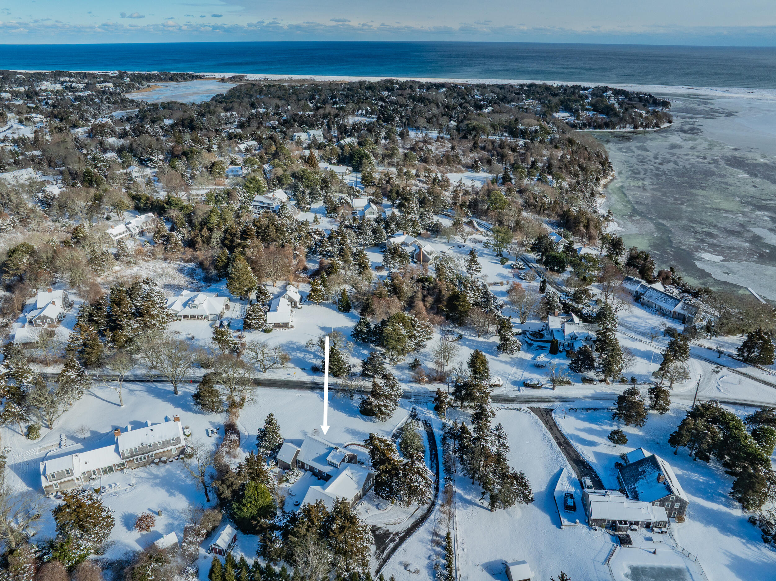 80 Briar Spring Road Orleans, MA 02653 - Photo 46 of 69 Aerial with Nauset Beach