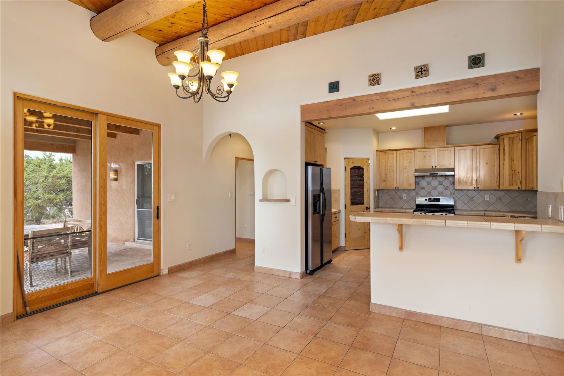 5 Rico Court Santa Fe, NM 87508 - Photo 4 of 32 entrance to kitchen from living/dining area