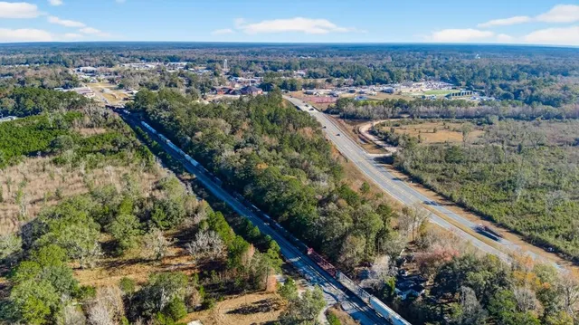 an aerial view of city