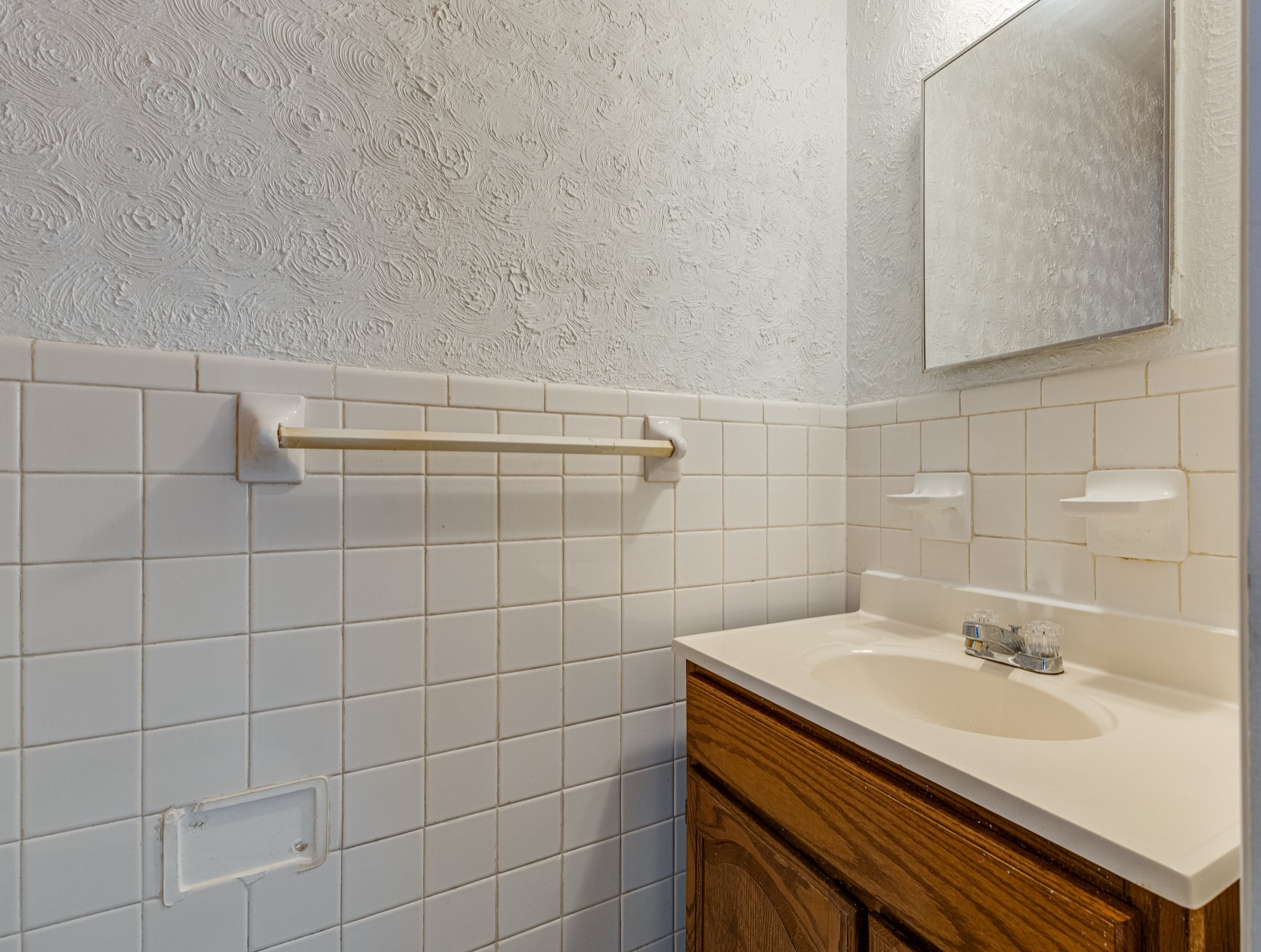 76 Tusculum Road Antioch, TN 37013 - Photo 12 of 33 a bathroom with a sink shower and a mirror