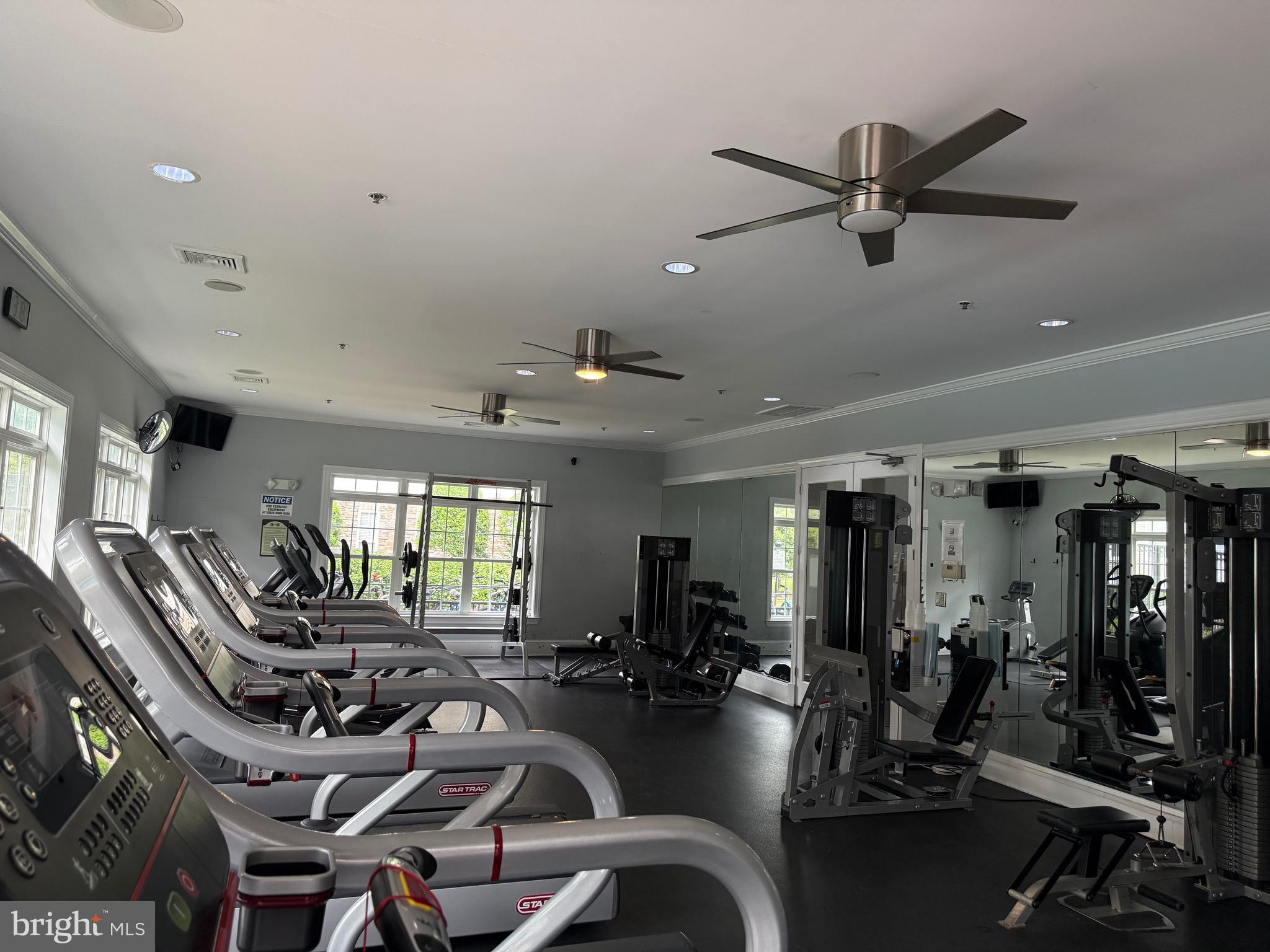502 Sunset View Terrace Southeast, Unit 107 Leesburg, VA 20175 - Photo 47 of 50 a view of a room with gym equipment