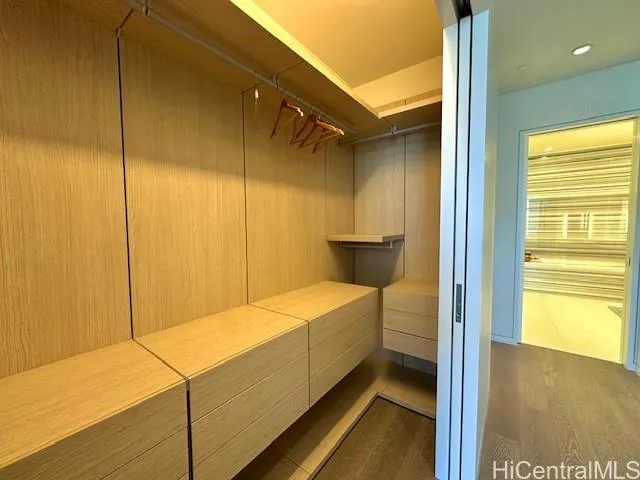 a kitchen with a stove and a microwave