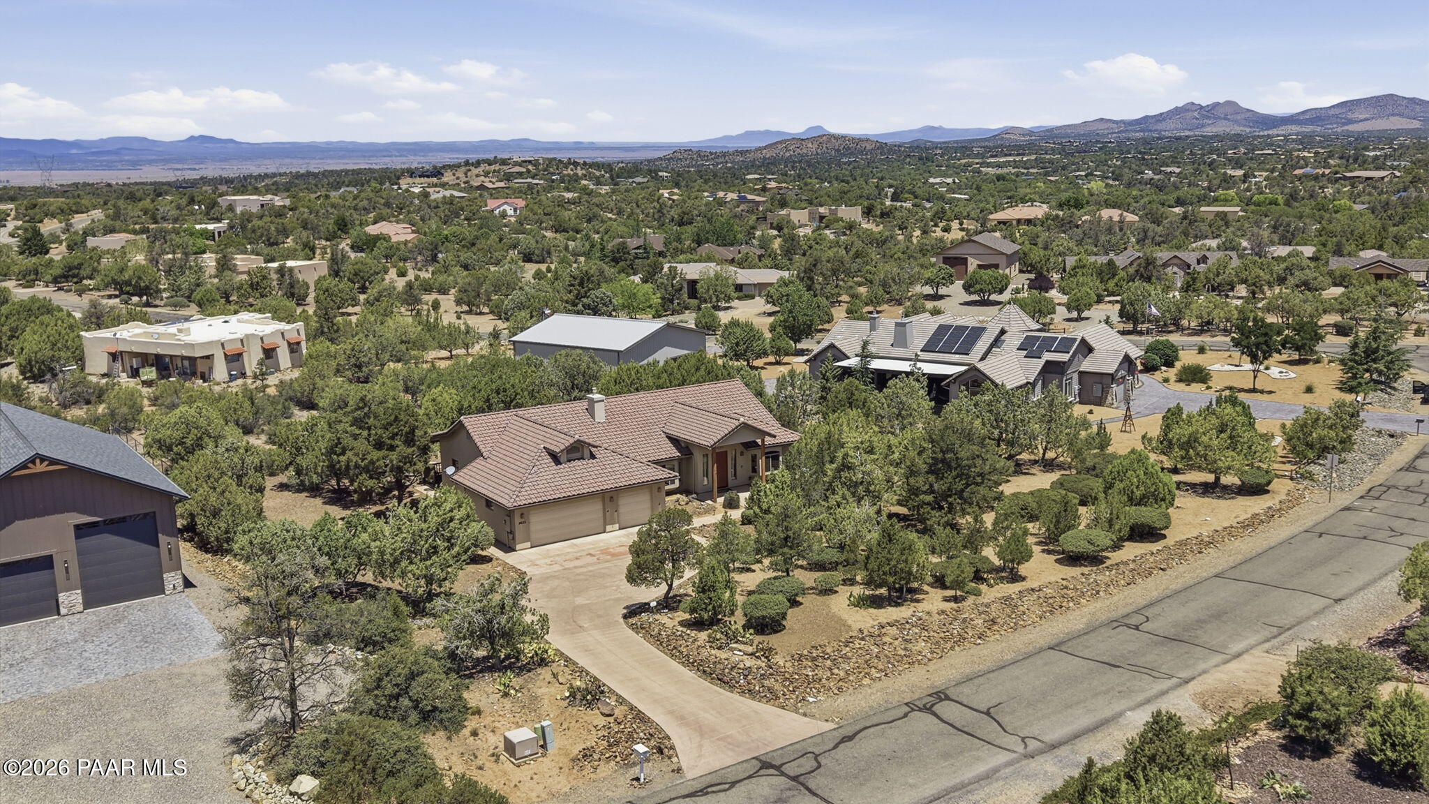 5625 Deer Spring Place Prescott, AZ 86305 - Photo 44 of 58 45-Aerial Front 3