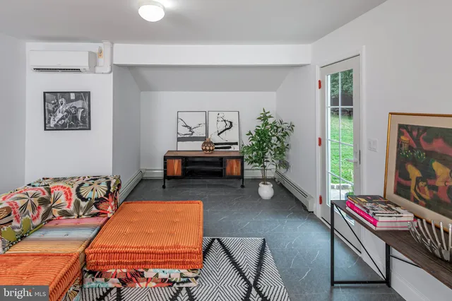 a room with furniture and a flat screen tv