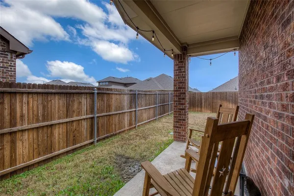 a backyard of a house