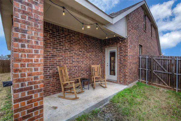 a backyard of a house