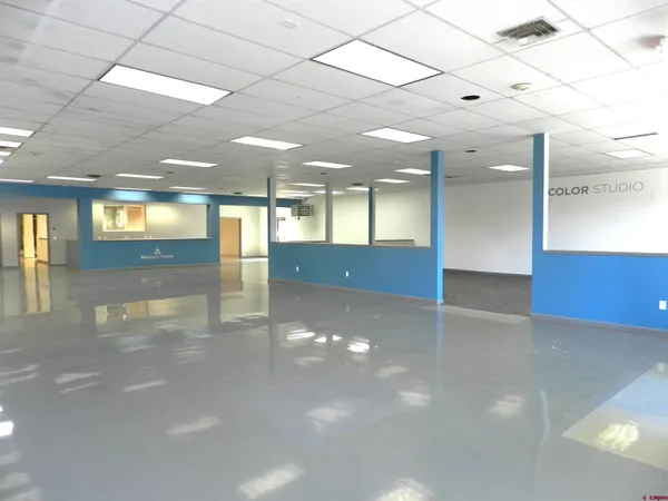 a view of a hallway with entryway