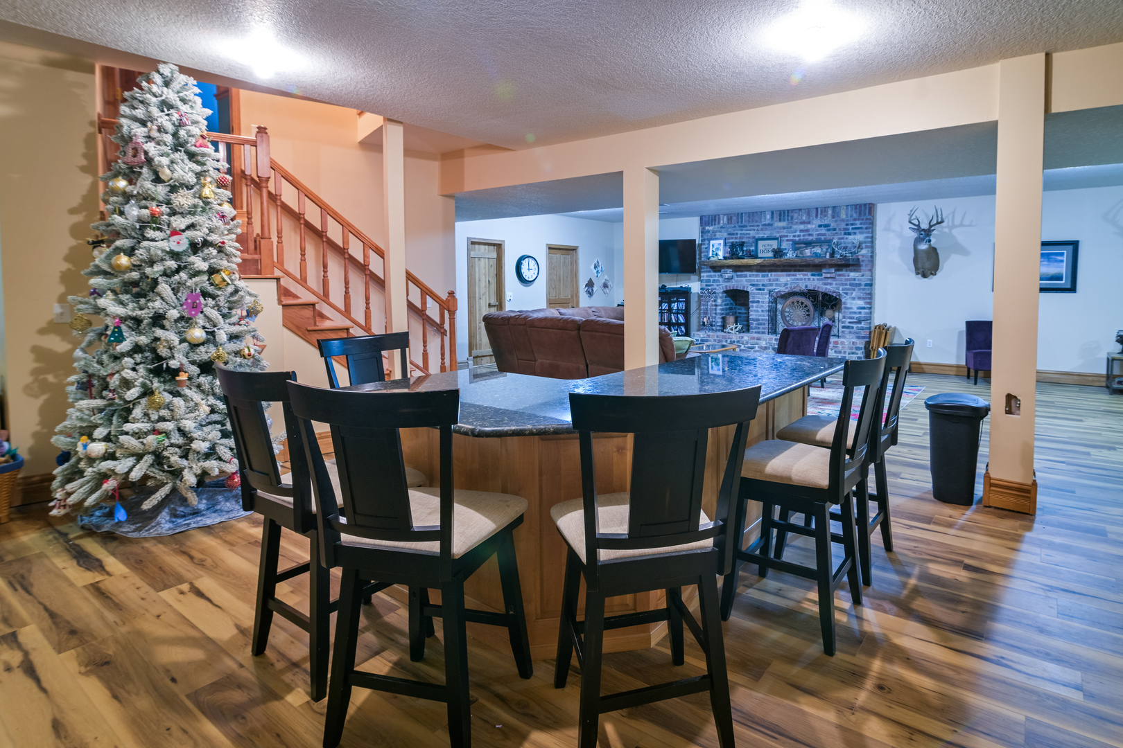 4789 Leghorn Road Clinton, IL 61727 - Photo 50 of 84 a view of a dining room with furniture and wooden floor