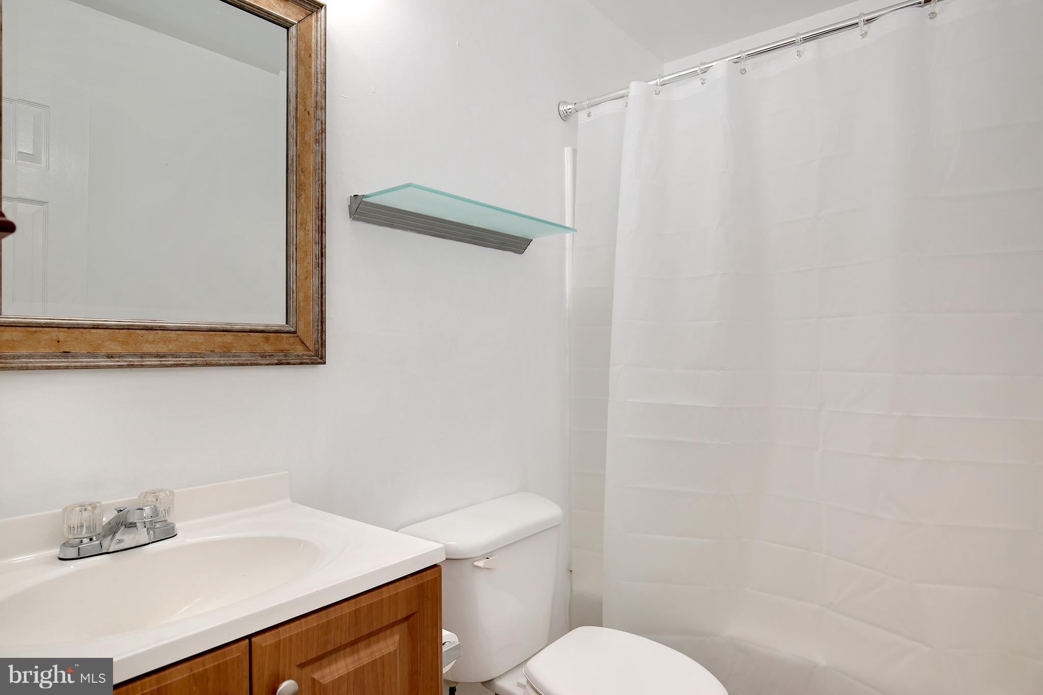 718 Luke Road Baltimore, MD 21220 - Photo 22 of 30 a bathroom with a sink a toilet and a mirror