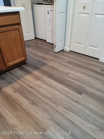 a view of a storage and utility room