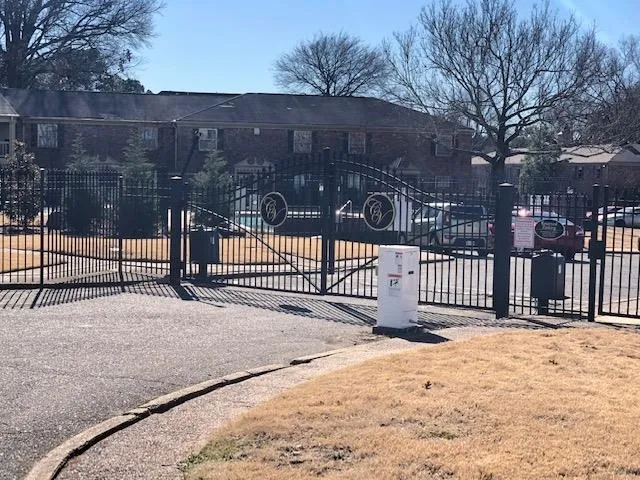 a view of a wooden fence