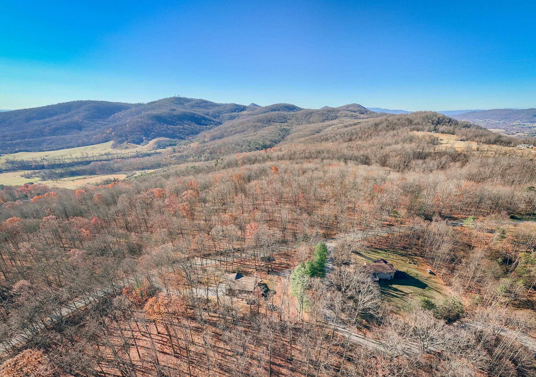 0 Bore Auger Road Blue Ridge, VA 24064 - Photo 19 of 25 a view of a dry field with mountains in the background