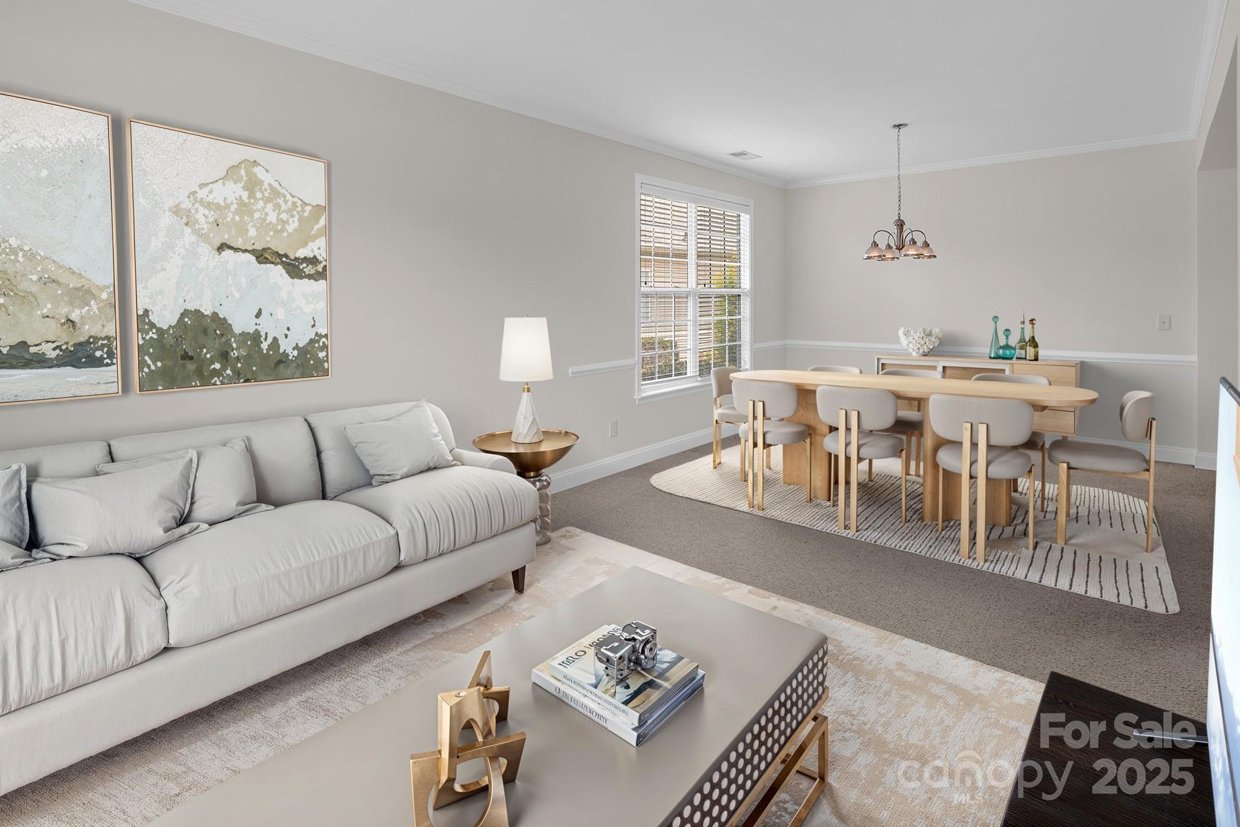 923 Platinum Drive Fort Mill, SC 29708 - Photo 3 of 34 a living room with furniture and a large window