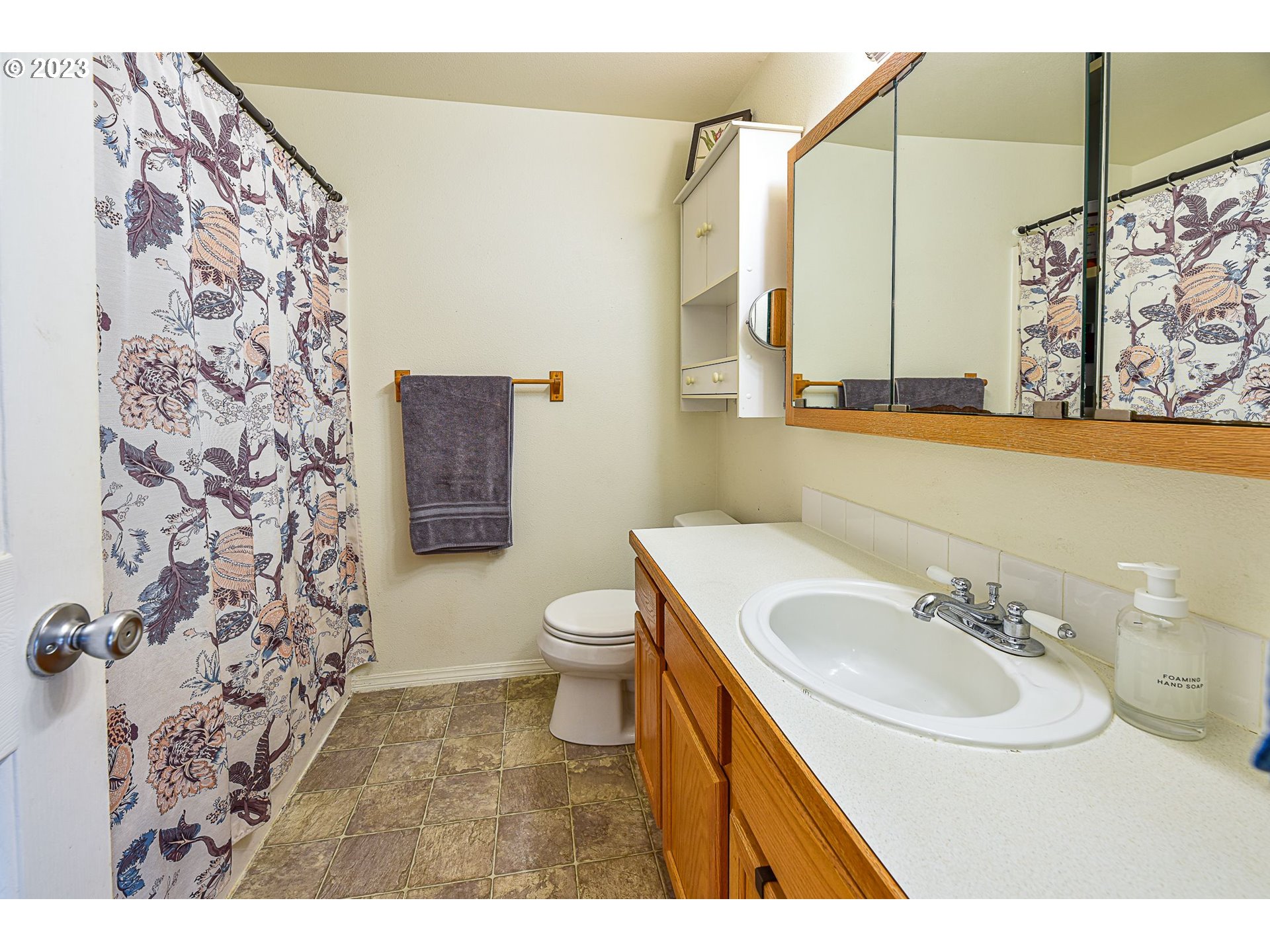 1161 Ash Grove Loop Creswell, OR 97426 - Photo 13 of 22 a bathroom with a sink and a mirror