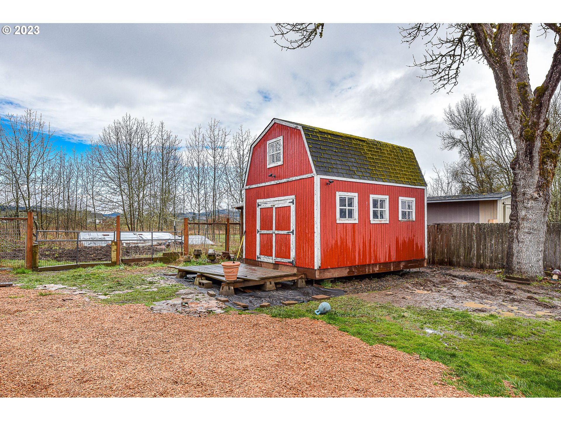 1161 Ash Grove Loop Creswell, OR 97426 - Photo 18 of 22 a view of a back yard of the house