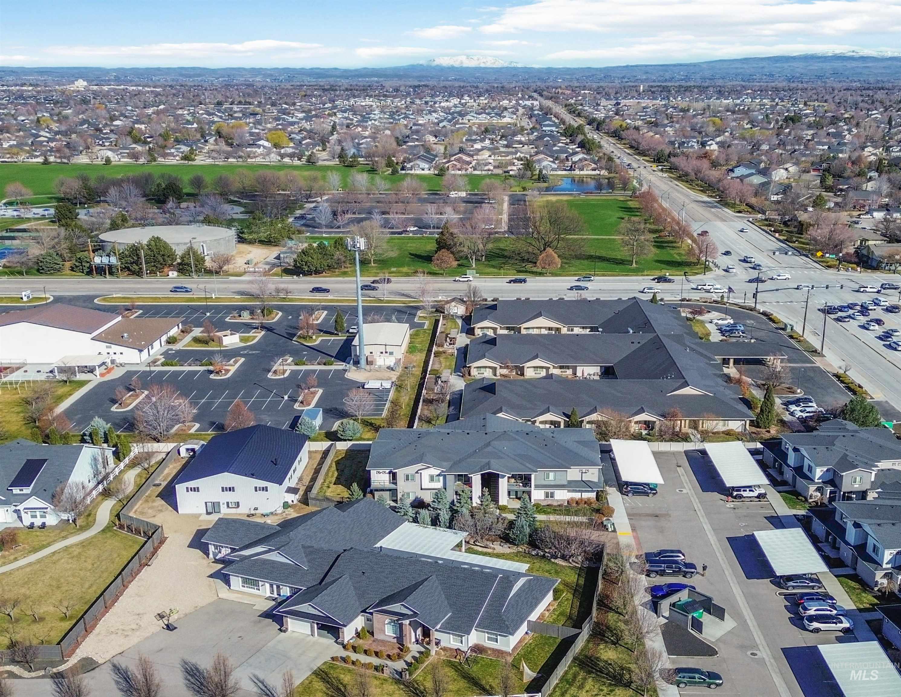 2985 North Meridian Road Meridian, ID 83646 - Photo 4 of 9 Aerial view of property and surrounding area featuring nearby suburban area