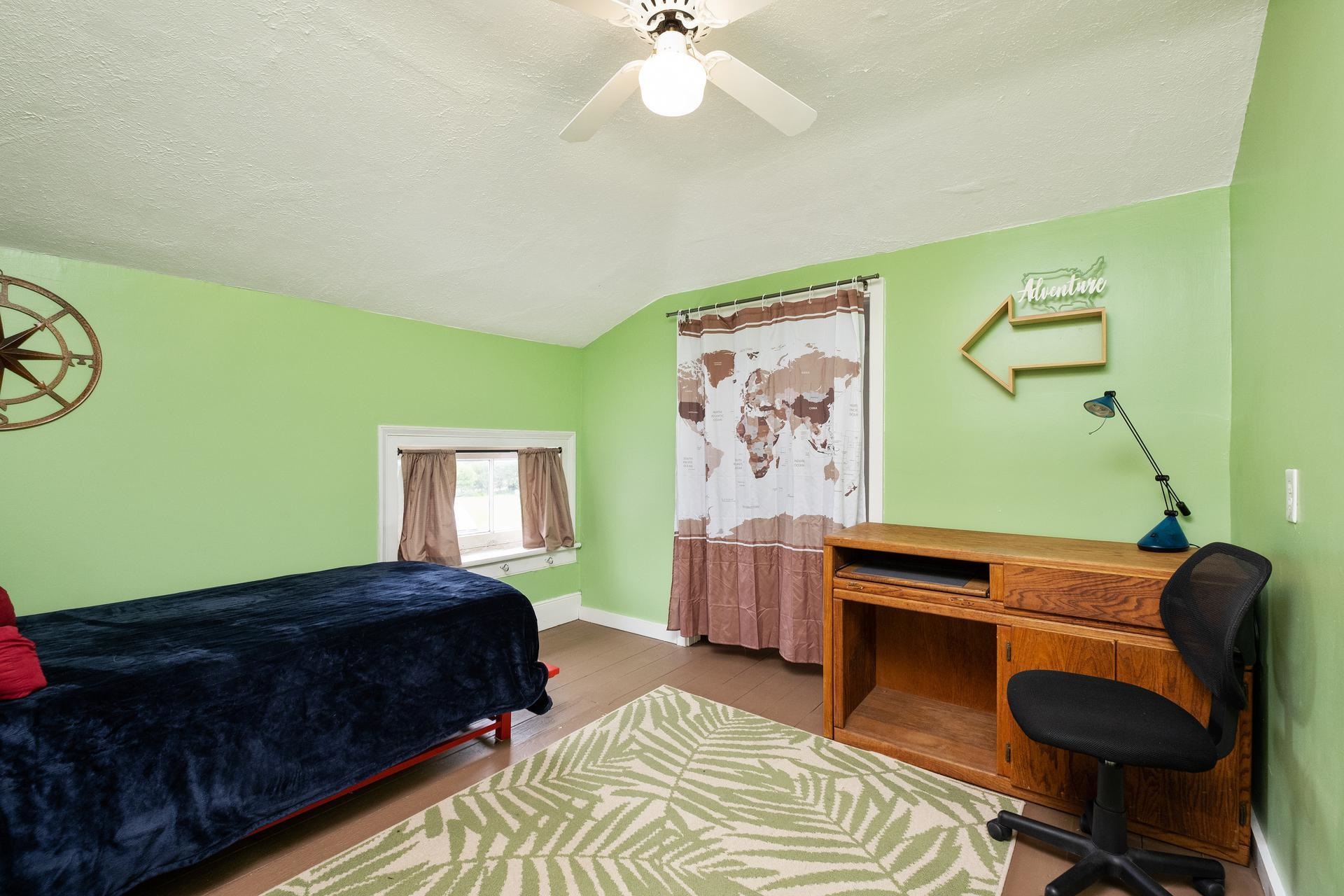 3 Rife's Ford Road Verona, VA 24482 - Photo 34 of 74 a bedroom with a bed and a chandelier