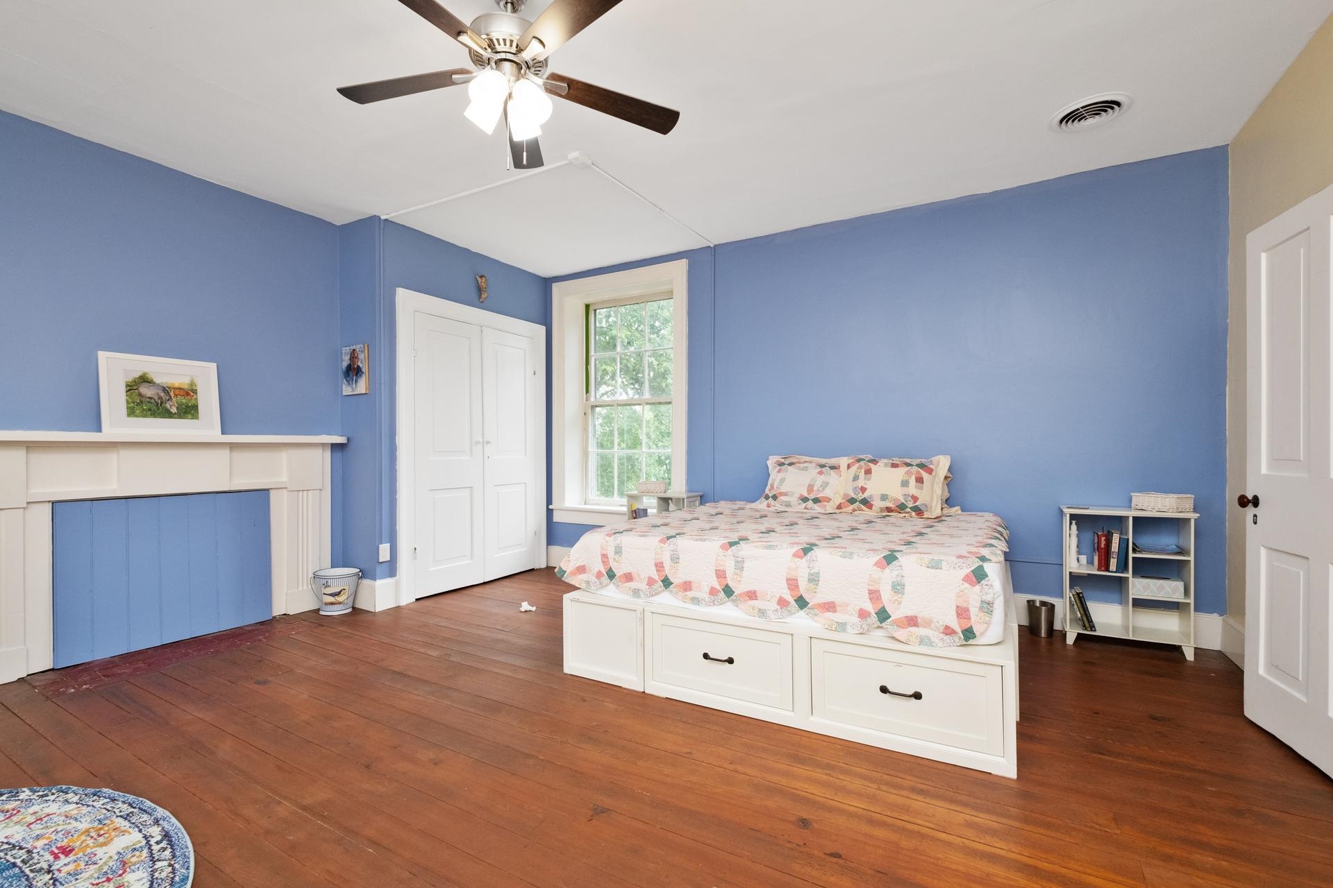 3 Rife's Ford Road Verona, VA 24482 - Photo 36 of 74 a bedroom with a bed and a fireplace