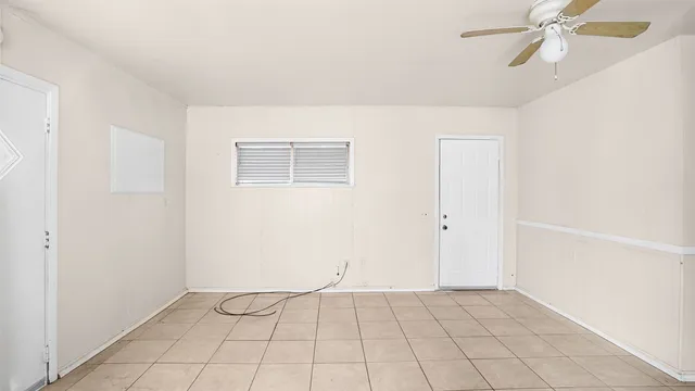 a view of an empty room