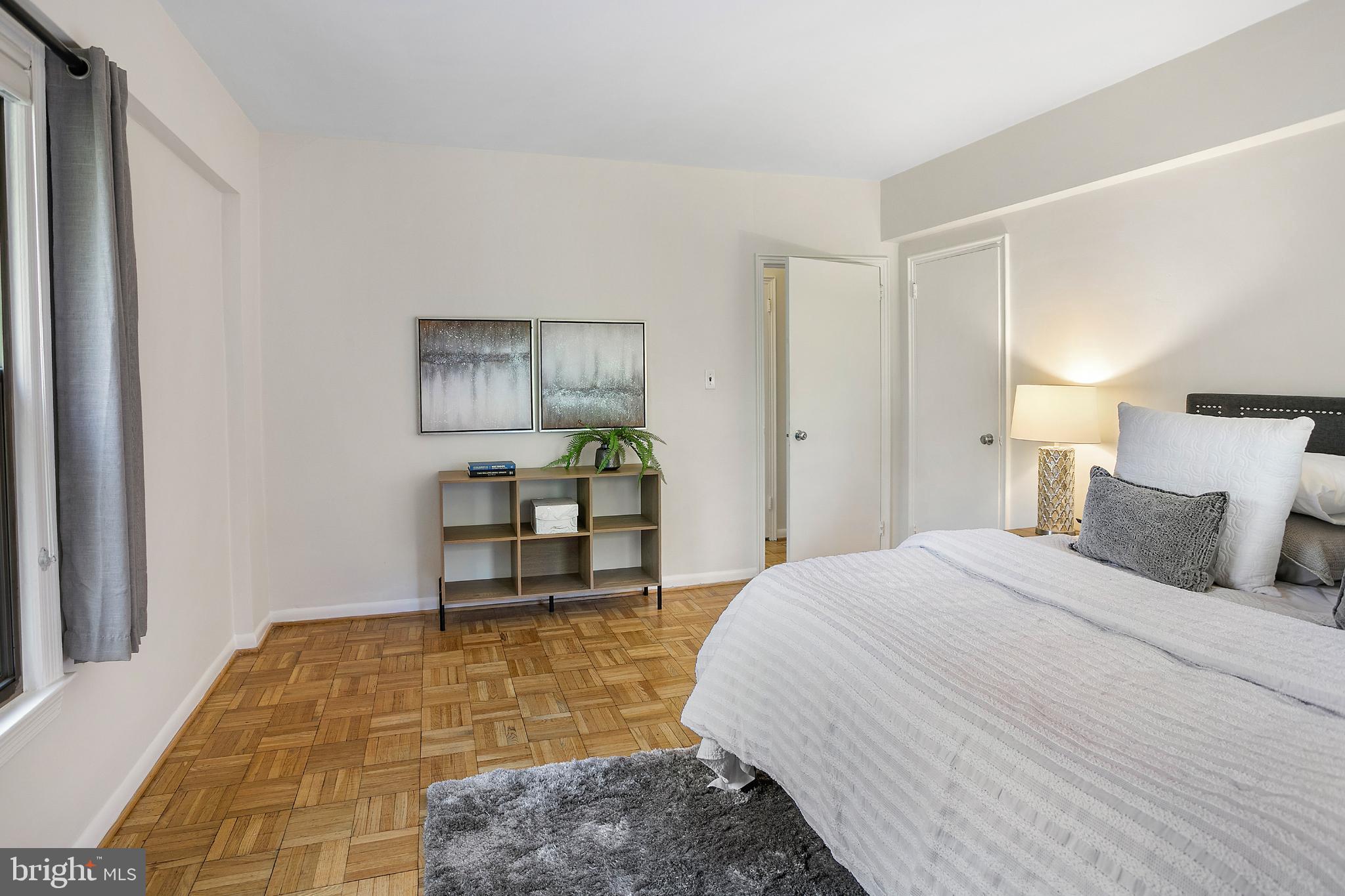 2500 Q Street Northwest, Unit 411 Washington, DC 20007 - Photo 10 of 24 Expansive Bedroom w/ Walk-In Closet