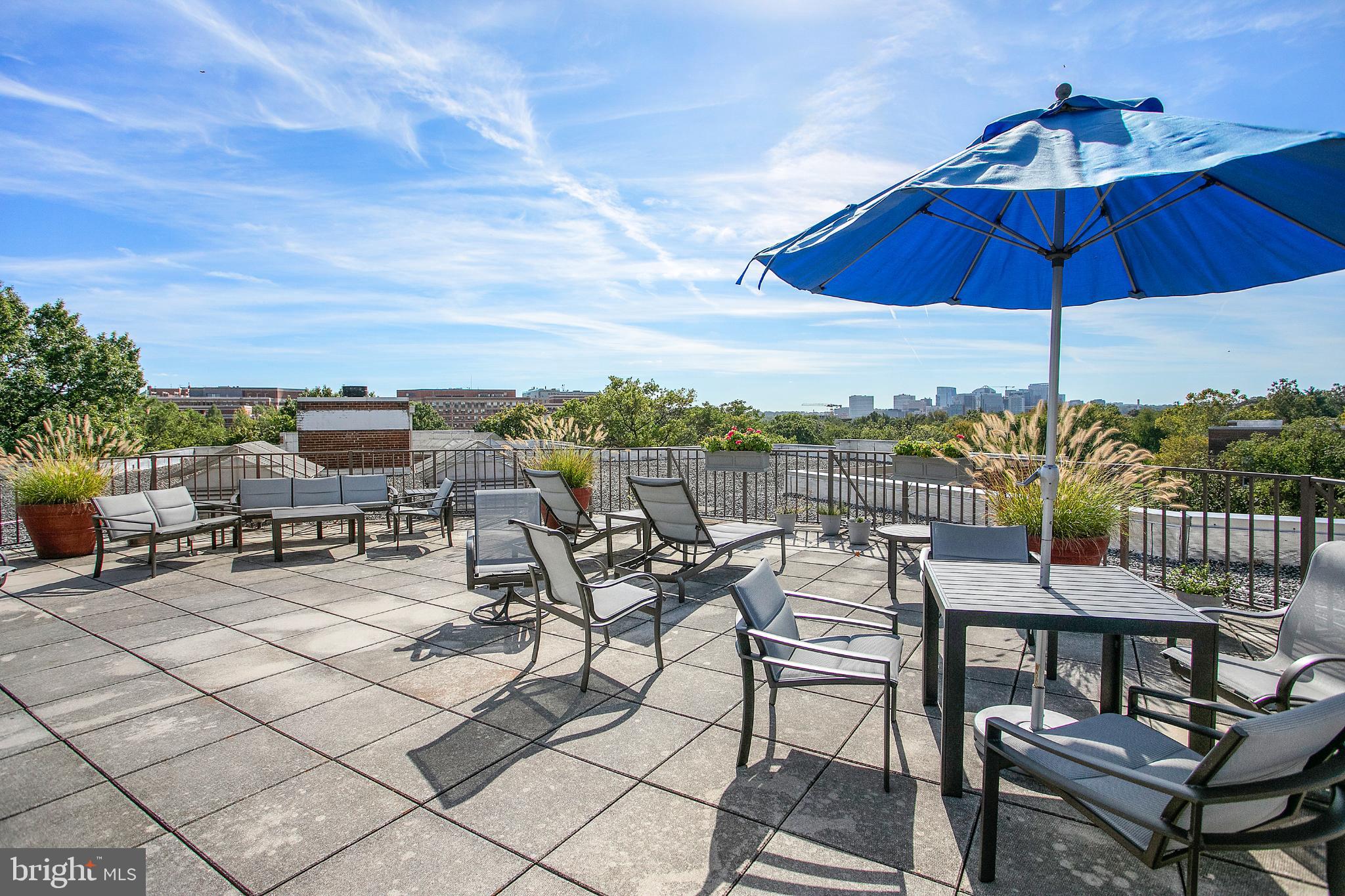 2500 Q Street Northwest, Unit 411 Washington, DC 20007 - Photo 12 of 24 Rooftop Patio w/ City Views