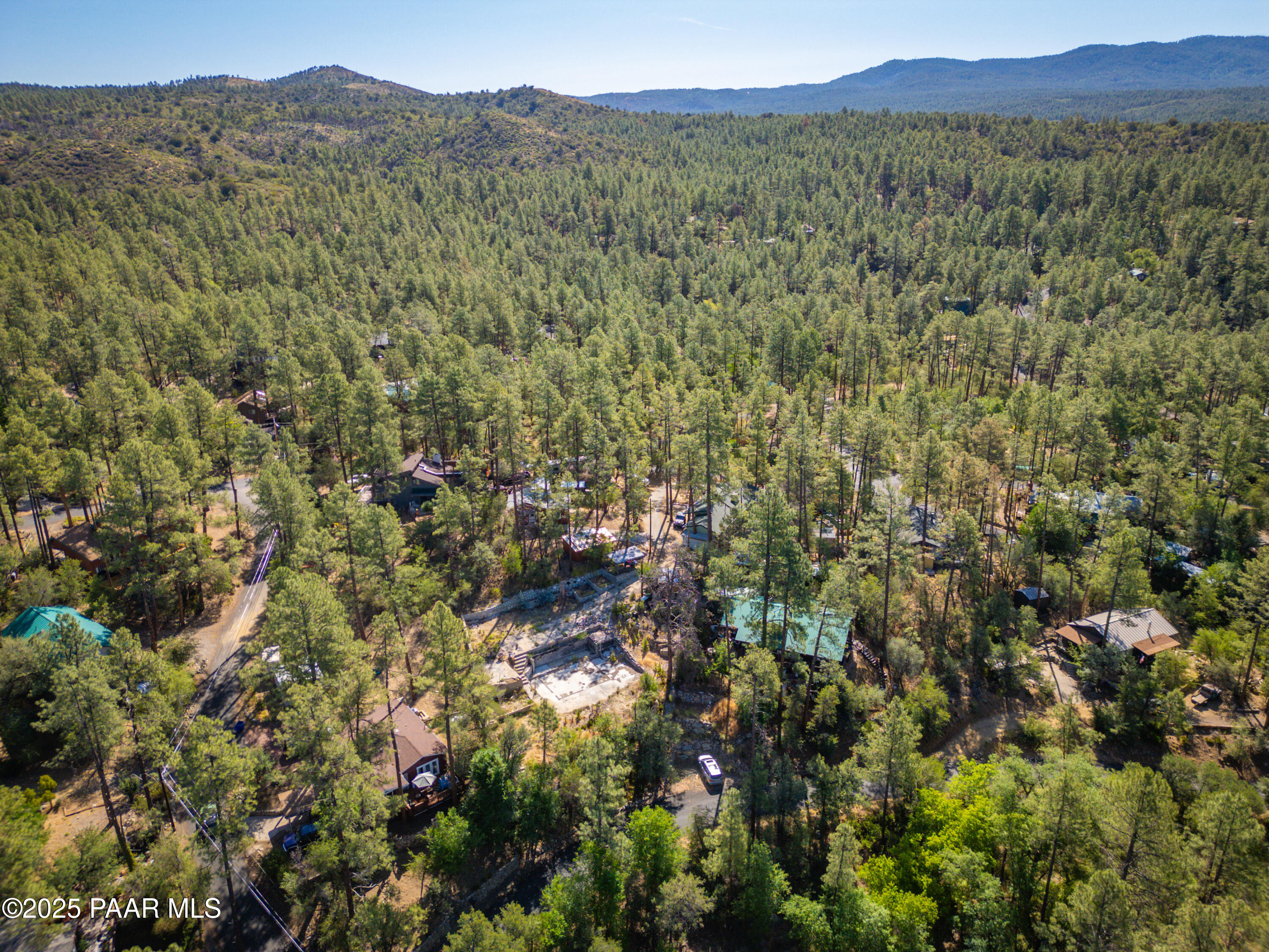 4604 South Indian Creek Road Prescott, AZ 86303 - Photo 13 of 14 a view of a lush green forest with lush green forest