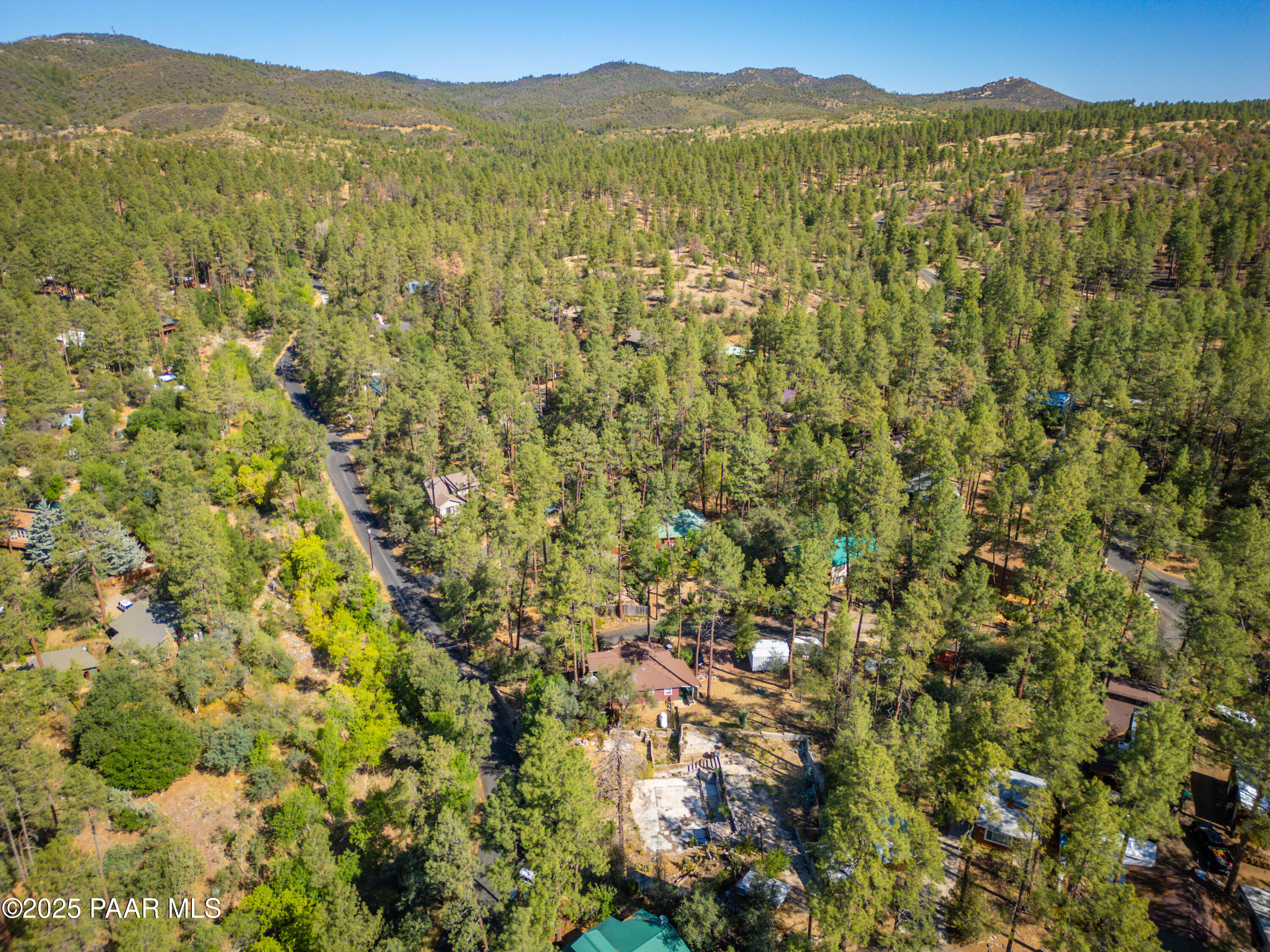 4604 South Indian Creek Road Prescott, AZ 86303 - Photo 10 of 14 a view of a mountain range with lush green forest